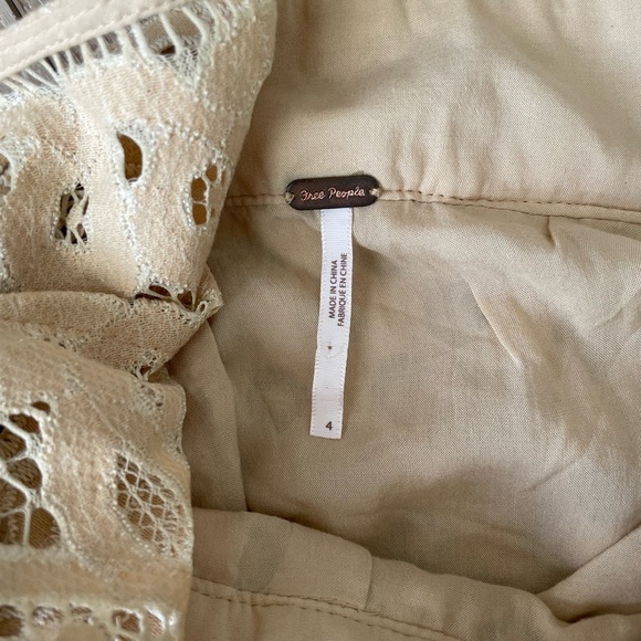 Free People One Million Lover Cream Lace Dress - Picture 10 of 15